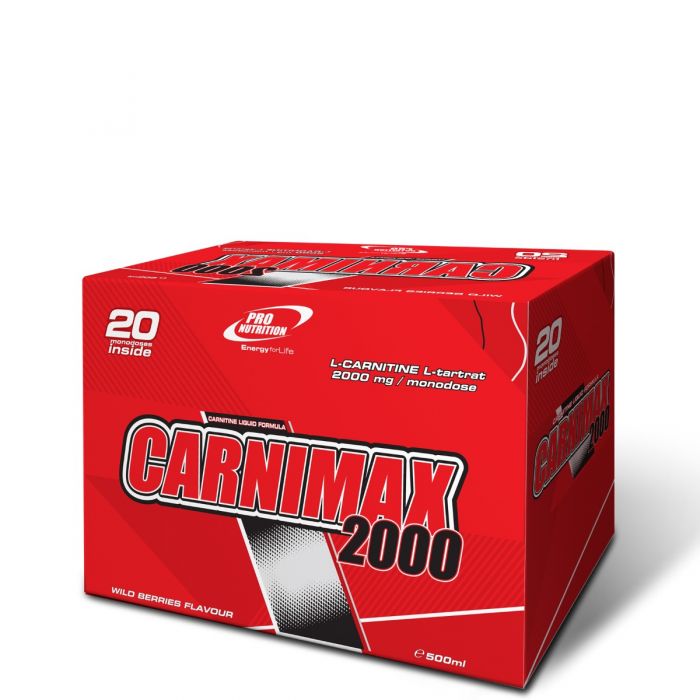 Pro Nutrition Carnimax 20 fiole - 2000 mg / fiola